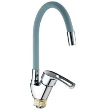 Змішувач для кухНі Mixxus YUB4-181 Reflector Gray із сірим силіконовим виливом (MI6483)