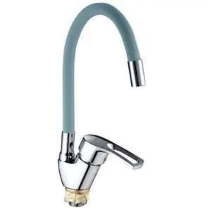 Смеситель Для кухни Mixxus YUB4-181 Reflector Gray с серым силиконовым изливом (MI6483) №1