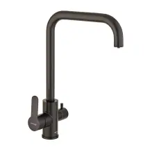 Смеситель Для кухни Mixxus DAX-021-G Black (нерж. сталь) с вых.для пит.воды (MI6078)