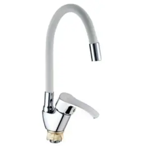 Смеситель Для кухни Mixxus YUB4-279 Reflector White с белым силиконовым изливом (MI6486) №1