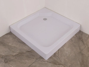Душова кабіна з низьким піддоном Mixxus CUBIC SCT01-90x90x195-FB CHROME матове скло 4мм (MI6903) №4
