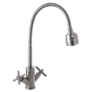 Кухонный смеситель с гибким изливом Mixxus DVE 011 (SS2823) №1