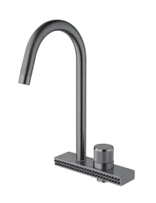 Смеситель Для кухни Mixxus FOL-011 Graphite с функц. "водопад" из нерж. стали (MI6346) №1
