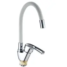 Смеситель Для кухни Mixxus YUB4-181 Reflector White с белым силиконовым изливом (MI6482)
