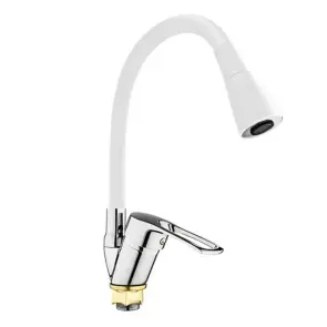 Смеситель Для кухни Mixxus Dany 011 (NUT) REFL.WHITE (без подвоДа) (MI6576) №1