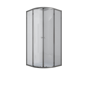 Душова кабіна з низьким піддоном Mixxus PLAIN SCT02-90x90x195-TR GRAPHITE прозоре скло 4мм (MI №2