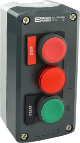 XAL-D371H29 Пост трехместный "Старт-Стоп-Сигнальная арм." №3