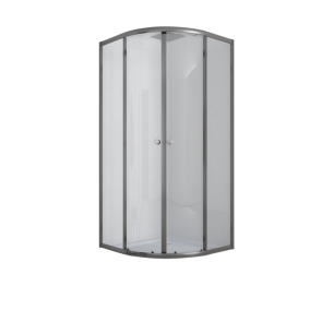 Душова кабіна без піддону Mixxus PLAIN SC01-90x90x185-TR GRAPHITE прозоре скло 4мм (MI6902) №4