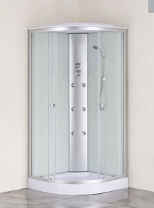 Бокс душевой с гидромассажем Mixxus STRONG SBH02-90x90x215-FB SATIN низкий поддон (MI6890) №3
