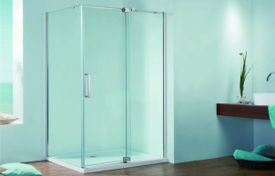 Душова кабіна без піддону Koer SR SC02-100x80x200-TR-01 прозоре скло Easy Clean 8мм, хром (KR №8