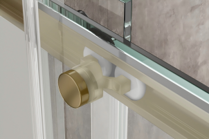 Душова кабіна без піддону Koer SR SC03-90x90x200-TR-12 прозоре скло Easy Clean 6мм, матове з №2