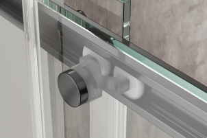 Душова кабіна без піддону Koer SR SC03-90x90x200-TR-07 прозоре скло Easy Clean 6мм, графіт (K №10