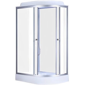 Бокс душовий без гідромасажу Mixxus WAVE SB02-120x80x215-R-FB SATIN з низьким піддоном (MI6893) №5