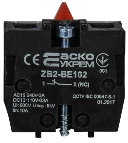ZB2-BE102 NС Контакт до постів №1