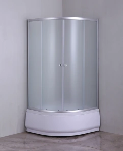 Душова кабіна з високим піддоном Mixxus PLAIN SCT01-90x90x195-FB SATIN матове скло 4мм (MI6894) №1
