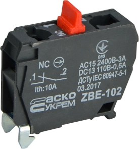 ZBE-102 N/C Контакт до постів керування XAL-D №1