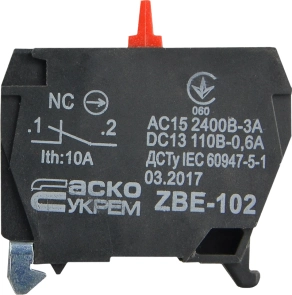 ZBE-102 N/C Контакт до постів керування XAL-D №2