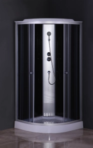 Бокс душевой без гидромассажа Mixxus STRONG SB02-90x90x215-GR SATIN с низким поддоном (MI6887) №5