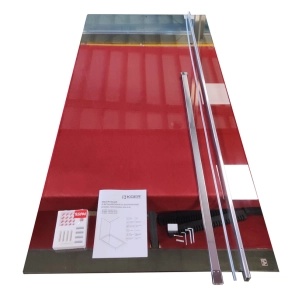 Душевая перегородка Koer SR SP01-100x200-TR-01 Walk-In прозрачное стекло Easy Clean 8мм, хром (KR53 №10