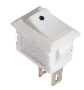 KCD5-101 WH/WH Переключатель 1 клав. белый №2