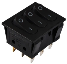 KCD2-3101 B/B Перемикач 3 клав. чорний купити