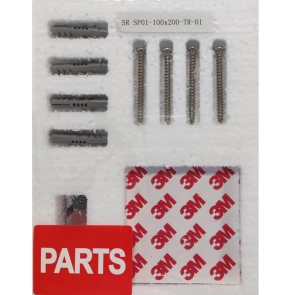 Душевая перегородка Koer SR SP01-100x200-TR-01 Walk-In прозрачное стекло Easy Clean 8мм, хром (KR53 №23