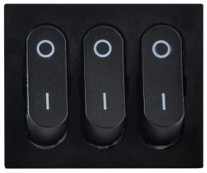 KCD2-3101 B/B Перемикач 3 клав. чорний №2
