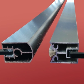 Шторки стеклянные на ванну Koer SR BS04-95x140-TR-07 прозрачное стекло 6мм, графит (KR5404) №4