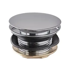 Донний клапан для ванни Koer PW-05-01 автоматичний (Click-Clack) (Колір хром) 1 1/2'' (KR3406) №1