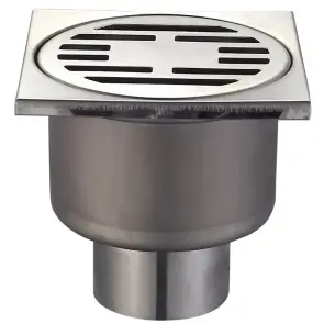 Душевой трап из нержавеющей стали SUS304 Mixxus Drain-01-10x10-180 (прямой отвод) (MI3421) №1