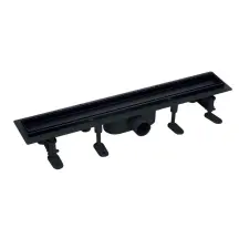 Душевой трап Mixxus DRAIN-06-60 BLACK с пластиковой основой и накладкой из нерж.стали SUS304 70x600