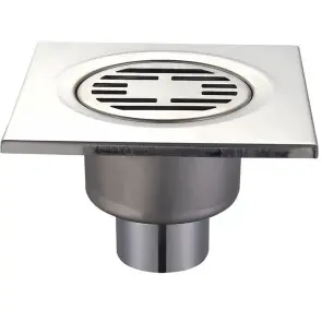 Душевой трап из нержавеющей стали SUS304 Mixxus Drain-03-15x15-180 (прямой отвод) (MI3422) №1
