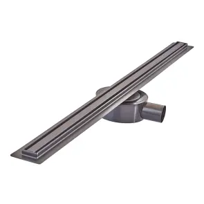 Душевой трап с нерж. стали SUS304 Mixxus Drain-05-80-Slim Black (30x800мм) (Черный) (MI6171) №1