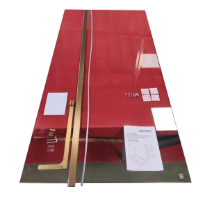 Душова перегородка Koer SR SP02-100x200-TR-12 Walk-In проз.скло Easy Clean 8мм, матове золото ( №2