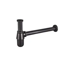 Сифон для раковины Mixxus SIPHON-01 BLACK без выпуска (под донный клапан) без ревизии (Цвет черный) №1
