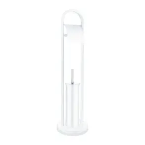 Єршик підлоговий з папероутримувачем Zerix Kit ME04 White (ZX4643) №1