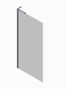 Душевая перегородка Koer SR SP02-100x200-TR-01 Walk-In прозрачное стекло Easy Clean 8мм, хром (KR53 №22