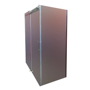 Боковая стенка для кабины Koer SR SW01-90x200-TR-07 прозрачное стекло Easy Clean 8мм, графит (KR538 №3