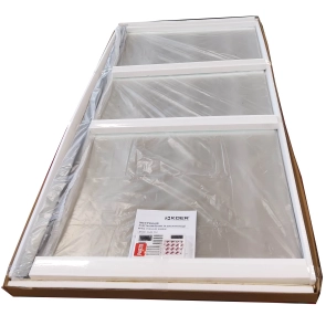 Боковая стенка для кабины Koer SR SW01-90x200-TR-07 прозрачное стекло Easy Clean 8мм, графит (KR538 №8