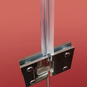 Бічна стінка для кабіни Koer SR SW04-80x200-TR-01 прозоре скло Easy Clean 10мм, хром (KR5389 №15
