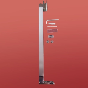 Бічна стінка для кабіни Koer SR SW04-80x200-TR-01 прозоре скло Easy Clean 10мм, хром (KR5389 №28