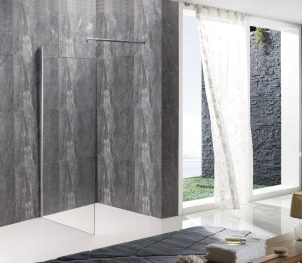 Душова перегородка Mixxus Premium FLAT SP01-120x200-TR Chrome Walk-In прозоре скло 8мм (MI685) №4