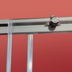 Боковая стенка для кабины Koer SR SW05-90x200-TR-01 прозрачное стекло Easy Clean 6мм, хром (KR5407) №2
