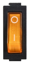KCD3-101N 220V YL/B Переключатель 1 клав. желтый с подсветкой купить в Киеве