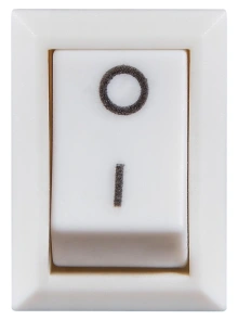 KCD1-101 White/White Перемикач 1 клав. білий №3