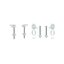 Набор для крепления сиденья/крышки унитаза ZERIX NKTS-07 (ZX5597)