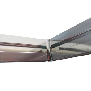 Боковая стенка для кабины Koer SR SW05-90x200-TR-01 прозрачное стекло Easy Clean 6мм, хром (KR5407) №17