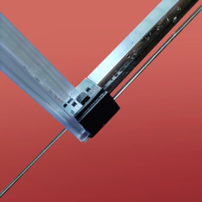 Боковая стенка для кабины Koer SR SW05-90x200-TR-01 прозрачное стекло Easy Clean 6мм, хром (KR5407) №19