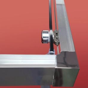 Боковая стенка для кабины Koer SR SW05-90x200-TR-01 прозрачное стекло Easy Clean 6мм, хром (KR5407) №23