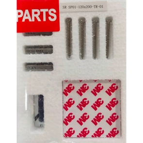 Душова перегородка Koer SR SP01-120x200-TR-01 Walk-In прозоре скло Easy Clean 8мм, хром (KR53 №3